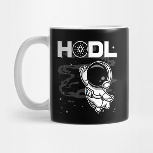 HODL Astronaut Cardano ADA Coin To The Moon Crypto Token Cryptocurrency Blockchain Wallet Birthday Gift For Men Women Kids Mug